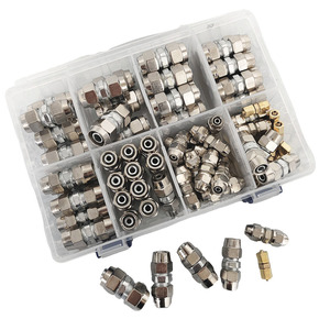 Conector Neumático, Accesorio para Manguera <span class=keywords><strong>de</strong></span> PU, Junta Reductora Directa, Recubrimiento <span class=keywords><strong>de</strong></span> Cobre y Níquel, <span class=keywords><strong>Conexión</strong></span> <span class=keywords><strong>Rápida</strong></span> <span class=keywords><strong>de</strong></span> Rosca, Accesorio <span class=keywords><strong>de</strong></span> Aire <span class=keywords><strong>de</strong></span> 4, 6, 8, 10, 12 mm - Product Image 5