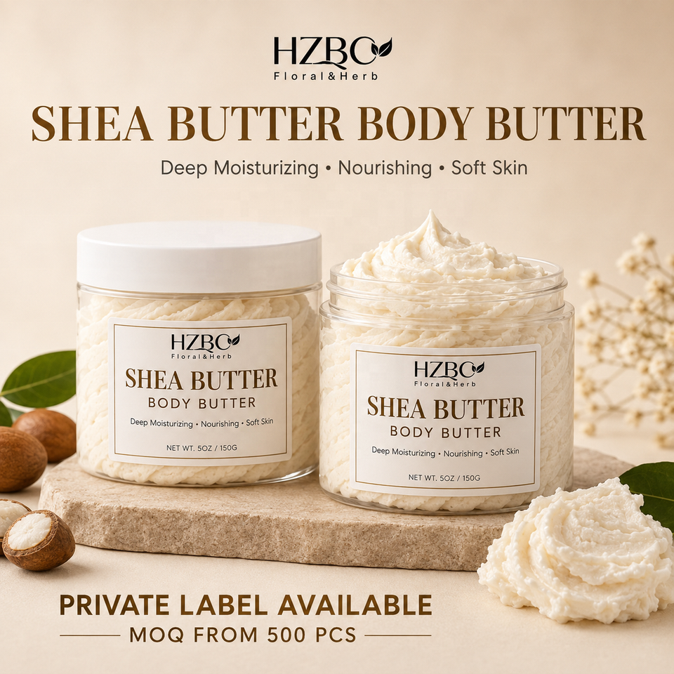 Private Label Whipped Shea Butter Body Butter Deep Moisturizing Dry ...