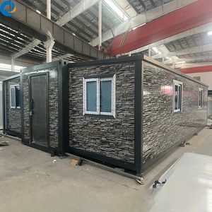 Casa Contenedor Expandible Moderna de 40 Pies/20 Pies, Casa Móvil Prefabricada de Doble Ala de Alta Calidad, Casa Plegable de Acero de 3 Dormitorios - Product Image 1