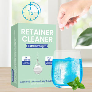 36 Tabletas en Oferta, Tabletas Efervescentes para Limpieza de Dentaduras Postizas, Antibacterianas, Eliminan Manchas, para Retenedores e <span class=keywords><strong>Invisalign</strong></span> - Product Image 6
