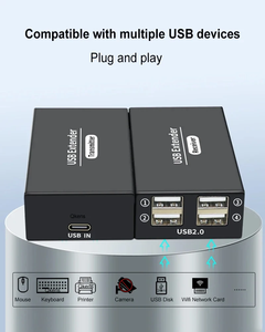 120 מ '4 2.0 <span class=keywords><strong>usb</strong></span> מעל ethernet rj45 cat6 משדר מקלט ממיר עבור סורק מדפסת עכבר מקלדת - Product Image 6