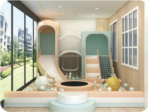 อุปกรณ์สนามเด็กเล่นในร่มที่ปรับแต่งได้สำหรับ<span class=keywords><strong>เด็ก</strong></span> ช่วยส่งเสริมการปีนป่าย คลาน และทรงตัว - สำหรับศูนย์รับเลี้ยง<span class=keywords><strong>เด็ก</strong></span> โรงเรียนอนุบาล และร้านกาแฟ - Product Image 3