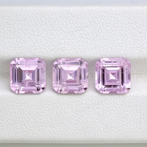 Lavender Purple Synthetic Garnet Loose Gemstone Square Cut For Jewelry Making - Product Image 1