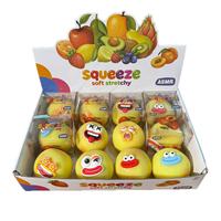 Jouet à presser extensible en forme de fruits (banane, pomme, fraise) amusant, jouet anti-stress souple, boîte surprise, cadeau de fête