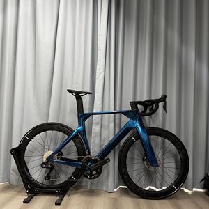Vélo de route KOZO, cadre en fibre de carbone, 24 vitesses, double frein à disque, cadre rigide, pédale en aluminium ordinaire, vélo de ville, course automobile - Product Image 5
