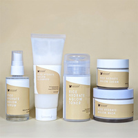 Crème hydratante pour le visage à l'acide hyaluronique Rice Hydrate Glow, nourrissante en profondeur, exfolie en douceur, éclaircit, convient à tous les types de peau
