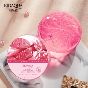 BIOAQUA gel lidah buaya 92%, melembabkan menenangkan untuk Pelembab Memperbaiki basah setelah matahari