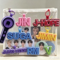 Porte-clés en fausse fourrure douce KPOP JHOPE SUGA JUNGKOOK avec mousqueton, durable, 12 cm, pour sac, pendentif pour fans de célébrités