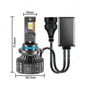 Groothandel High Power K19 Led Koplamp Auto 190W Auto Verlichtingssysteem Tricopper Buizen 7055Chips H1 H3 H7 H11 9005led Koplamp