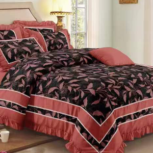 Populaire 6-delige beddengoedset met print, kingsize & queensize, geschikt voor alle seizoenen, polyester/katoen, voor thuis, slaapkamer, met 4 kussenslopen - Product Image 6