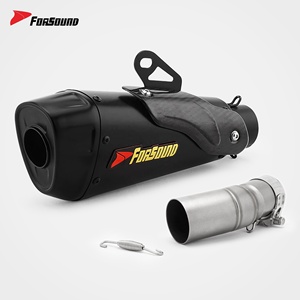 Système d'échappement complet pour moto Forsound Factory à <span class=keywords><strong>prix</strong></span> de gros, collecteur et silencieux en fibre de carbone pour Kawasaki Ninja 400 <span class=keywords><strong>Z400</strong></span> - Product Image 2