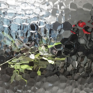 Mosaïque industrielle au jet d'eau Carrelage de verre décoratif Cloisons de salle de bain avec porte en libre-service Panneaux de revêtement en métal - Product Image 5