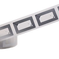 Étiquette/autocollant/label RFID HF personnalisé ISO15693 SLIX 50*80mm pour bibliothèque avec couche adhésive