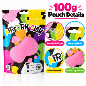 Kit de Pâte à Modeler Magique et Non Toxique pour Enfants, Pâte à Modeler Super Légère à Séchage à l'Air, Pâte à Modeler Colorée et Slime pour Loisirs Créatifs – Vente en Gros - Product Image 4