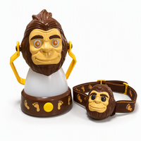Cartoon-Affen-LED-Campinglampe Wiederaufladbare USB-C Tier-Nachtlampe für Kinderzimmer Zelt Reise und Outdoor-Nutzung