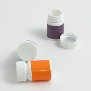 Botella cilíndrica de plástico personalizada de Cannacoast, cápsulas de hierbas y flores, píldoras, contenedor de almacenamiento de medicamentos resistente a niños, tapón de rosca - Product Image 5