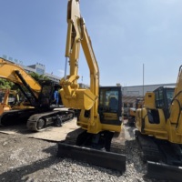 Mini-excavatrice hydraulique Komatsu PC56 PC56-7 d'occasion, 6 tonnes, à vendre, d'origine japonaise, en stock