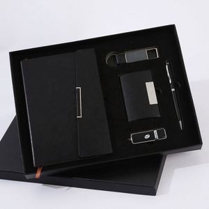 Premium Executive Gift <b>Set</b>: Branded <b>Notebook</b>, USB & Keychain - Perfect Corporate Gifts & Swag - Product Image 3