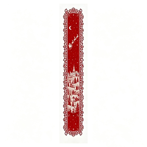 Vintage Polyester Printed <b>Washable</b> Christmas Table <b>Runner</b> Home Hotel Decorations - Product Image 3