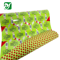 Film d'emballage imprimé double face pour bonbons, chocolats, coupelles blister, film en rouleau personnalisé en papier et plastique