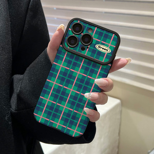 <span class=keywords><strong>Coque</strong></span> de téléphone portable de style britannique, compatible avec <span class=keywords><strong>iPhone</strong></span> 16/15, résistante aux chutes, 17ProMax, vert rose contrasté, <span class=keywords><strong>coque</strong></span> souple - Product Image 3