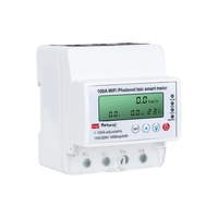 Medidor de Energía Eléctrica Bidireccional Fotovoltaico WiFi 4P, Versión en Inglés, Inteligente, Monofásico