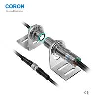 CORON QR18-ZTS60P3 Capteur de détection à ultrasons à double faisceau anti-interférence, indice de protection IP67, avec boîtier métallique, PNP