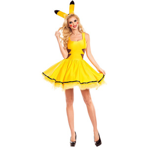 <span class=keywords><strong>Costume</strong></span> <span class=keywords><strong>da</strong></span> Anime Echo per Halloween, Abito <span class=keywords><strong>da</strong></span> Fata <span class=keywords><strong>Angelo</strong></span> Pika Giallo per Cosplay, per Donne Adulte - Product Image 2