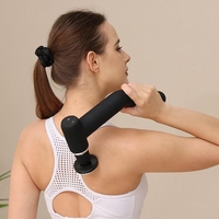 Nuevo Masajeador de Cabeza Metálico con Calor y Frío, Vibración de Tejido Profundo, Terapia de Frío y Calor, Percusión, Mango Extendido, Pistola de Masaje