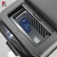 Boîte d'accoudoir de console centrale KIETUNE pour Mercedes Sprinter Van, kit de conversion pour amélioration de voiture, porte-gobelet, chargeur USB, boîte de rangement