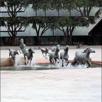 Personnalisé Métal Bronze Dragon Statue Ornements Laiton Antique Bronze Grand Dragon Chinois Jardin Statue Sculpture Fontaine D'eau
