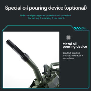 Jerrycan de carburant européen en métal de peinture verte 20l réservoir d'essence portatif de type OTAN avec <span class=keywords><strong>bec</strong></span> - Product Image 4