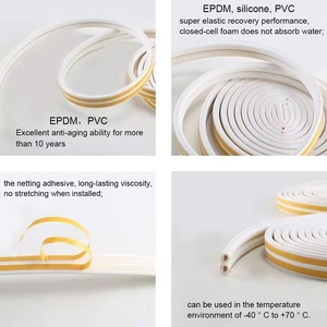 EDPM Bandes souples en forme <span class=keywords><strong>de</strong></span> D <span class=keywords><strong>Bande</strong></span> d'étanchéité en caoutchouc auto-adhésive <span class=keywords><strong>Bande</strong></span> d'étanchéité pour porte et fenêtre <span class=keywords><strong>Cuir</strong></span> - Product Image 6