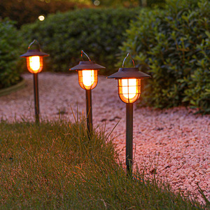Luces Solares para Camino, Jardín, Césped, LED, IP65, Impermeables, Decorativas, con Efecto de Llama, Paquete de 3 - Product Image 4