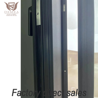 Ventana Abatible de Alta Resistencia de Aleación de Aluminio con Microventilación Moderna, Aislamiento Acústico y Doble Vidrio Templado para Dormitorio o Villa