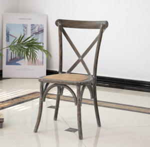 Silla de Madera con Respaldo Cruzado, Nuevo Diseño, para Hotel, Sala de Estar, Banquete, Cafetería, Comedor, Bodas, Fiestas, Restaurante - Product Image 5