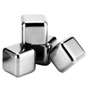 ก้อนน้ำแข็งโลหะแบบนำกลับมาใช้ใหม่ได้ก้อนน้ำแข็งวิสกี้304สแตนเลส - Product Image 1