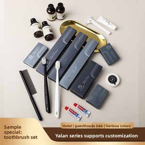 Kit de toilette jetable personnalisable pour hôtels et maisons d'hôtes, avec option logo, échantillons en stock et offre spéciale, comprenant un kit de brosses à dents pour salle de bain - Product Image 3