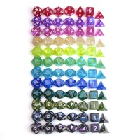Dés DND scintillants, pailletés, cosmiques, mixtes, polyédriques, dés DND pour jeux de rôle sur table