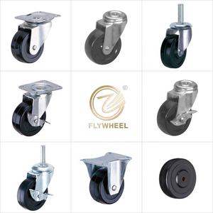 Schwungrad-Nachlauf 1,5/2/2,5/3/4 Zoll langlebiges, glattes Roll leistung, leichtes Vollhartgummi-Einzel rad - Product Image 5