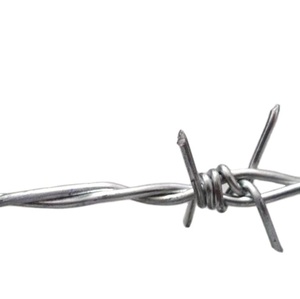 ราคาลวดหนามชุบสังกะสีแบบจุ่มร้อน ลวดเหล็กกล้าไร้สนิมเคลือบพีวีซี ลวดรั้วแบบมีคม - Product Image 1