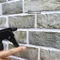 Plinthe murale 3D auto-adhésive en briques bleues modernes, étanche et ignifuge, pour la maison et les restaurants