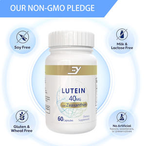Özel etiket bitkisel Lutein zeaksantin kapsül takviyesi antioksidan yetişkin göz koruması 60 kapsül 24 aylık raf ömrü OEM - Product Image 5