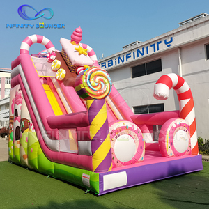 <span class=keywords><strong>2025</strong></span> mới Inflatable màu hồng kẹo nhà Inflatable Bouncer với trượt trong nhà hoặc ngoài trời Inflatable nhảy nhà với trượt - Product Image 2
