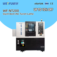Centro de Torneado GSK WF-NT200 con Bancada Inclinada, Sistema de Mecanizado Automático de Alta Precisión, Servicio Mediano, CNC SYNTEC de 2 Ejes, 380V