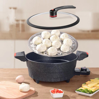 Pot chauffant multifonction électrique en aluminium cuisinière marbre auto à vendre poêle électrique appareils de cuisson antiadhésifs