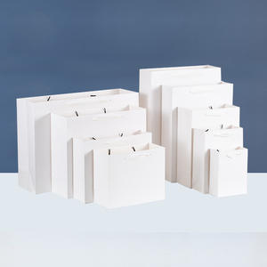 Customized logo Thickened Kraft Bags, White Cardboard Bags, Clothing Packaging Bags, Gift Bags, Souvenir Conservation <b>Paper</b> Bags - Product Image 2