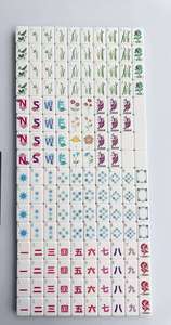 High-grade Blue Crystal Material Acrylic American <b>Mahjong</b> Tiles <b>Mahjong</b> <b>Set</b> with Gift Storage Bag for Home Family Game - Product Image 6