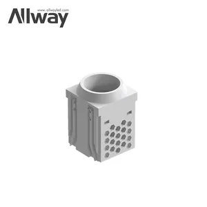 ALLWAY Recessed Dimmable Recessed Cob Linear Light Reflect Golden Indoor Living Room Round Square Led Grille Light