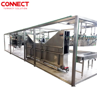 Système de convoyeur aérien entièrement automatique, abattoir de volailles, machine de transformation de la volaille, ligne d'abattage de canards et de poulets